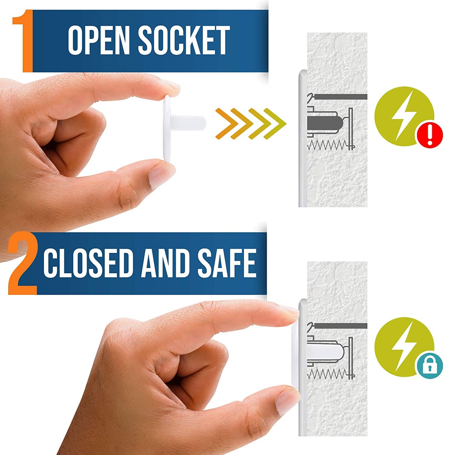 Clear Outlet Covers (50 Pack) Value Pack