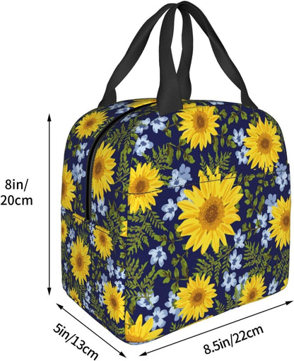 Sunflower Navy Foliage Trendy Insulated