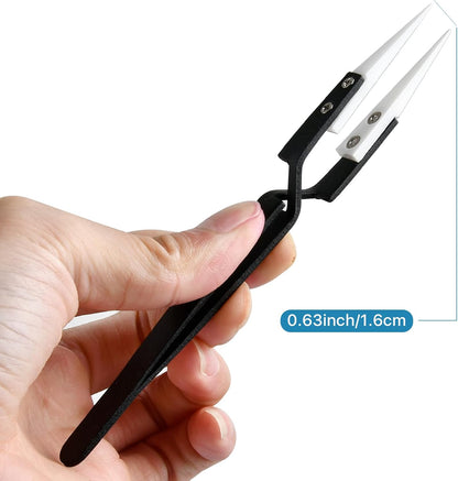 6 Pcs Precision Reverse Ceramic Tweezers