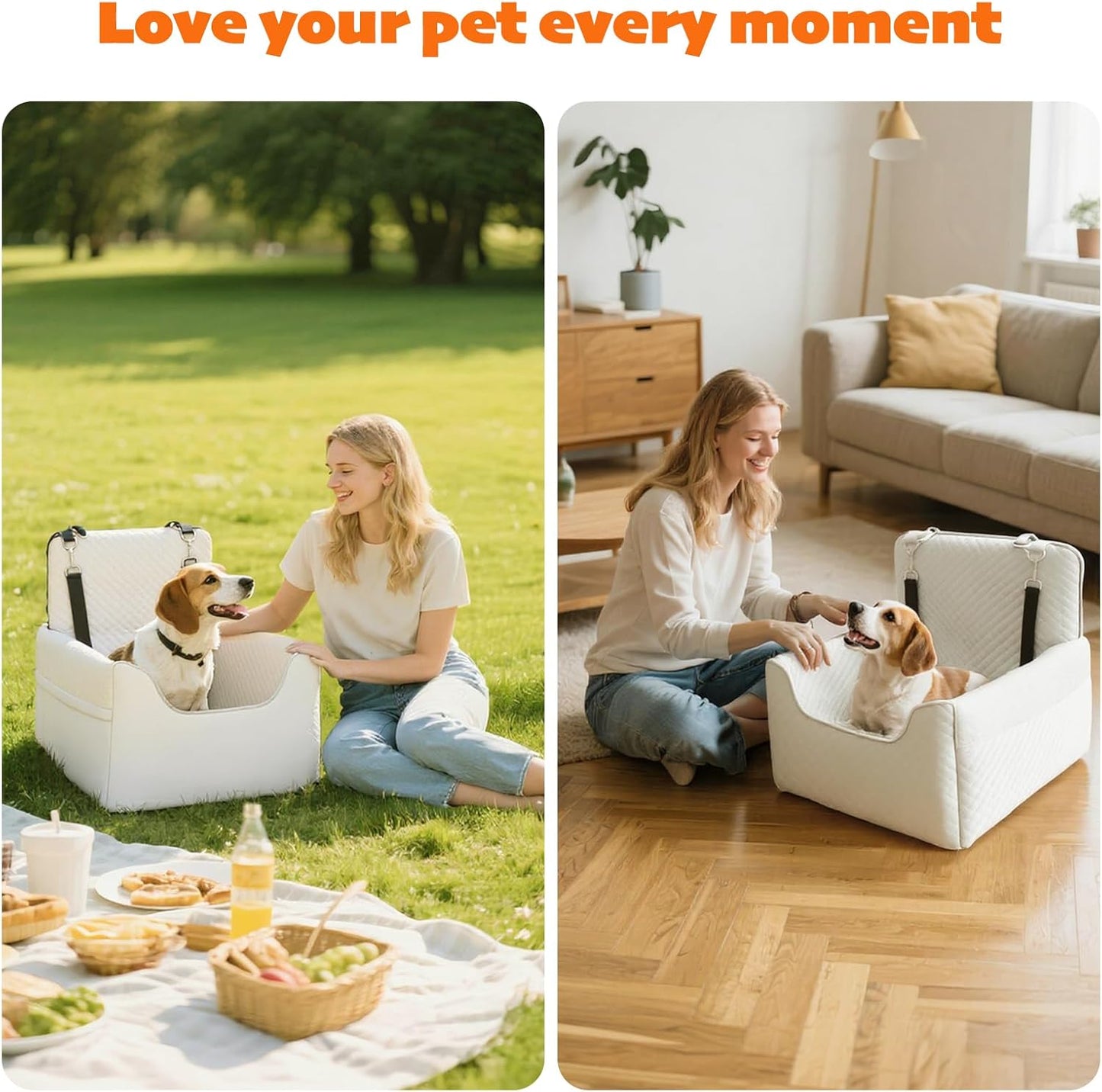 Dog Car Seat for Small/Medium Dogs under