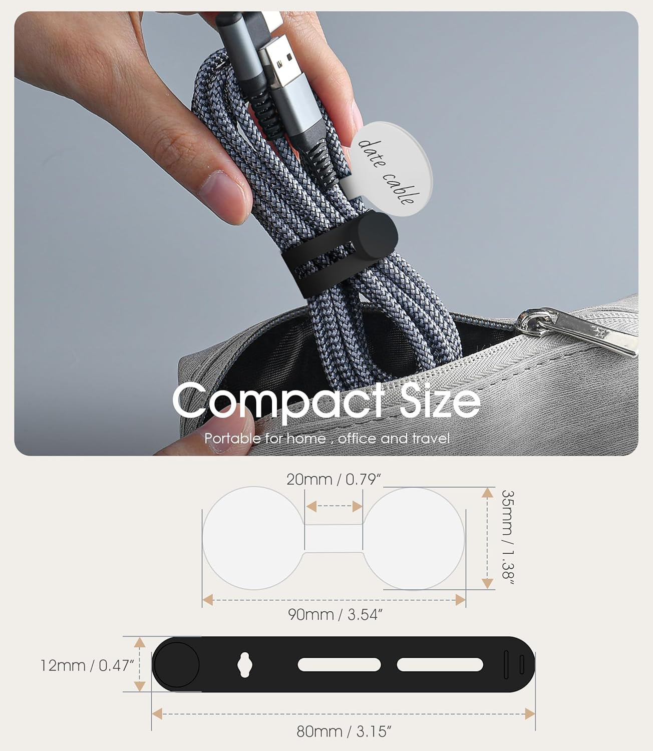 32Pcs  Cable Labels and Silicone Cable 