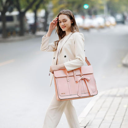 Laptop Bag for Women, 15-15.6 Inch PU 