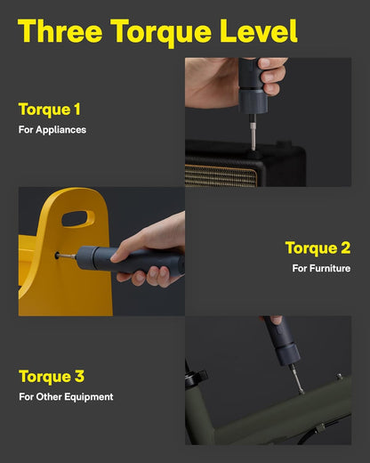 Electric Screwdriver Kit, Upgraded 1/4''