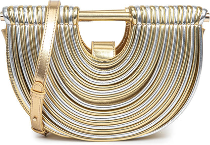 Trendy Woven Evening Clutch Purse