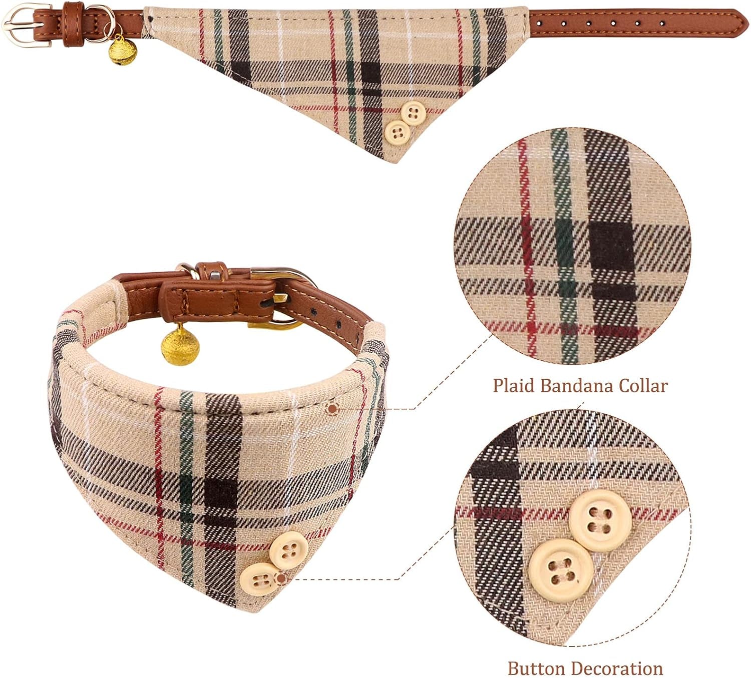 3 PCS Dog Collars for Small Puppy Collar 