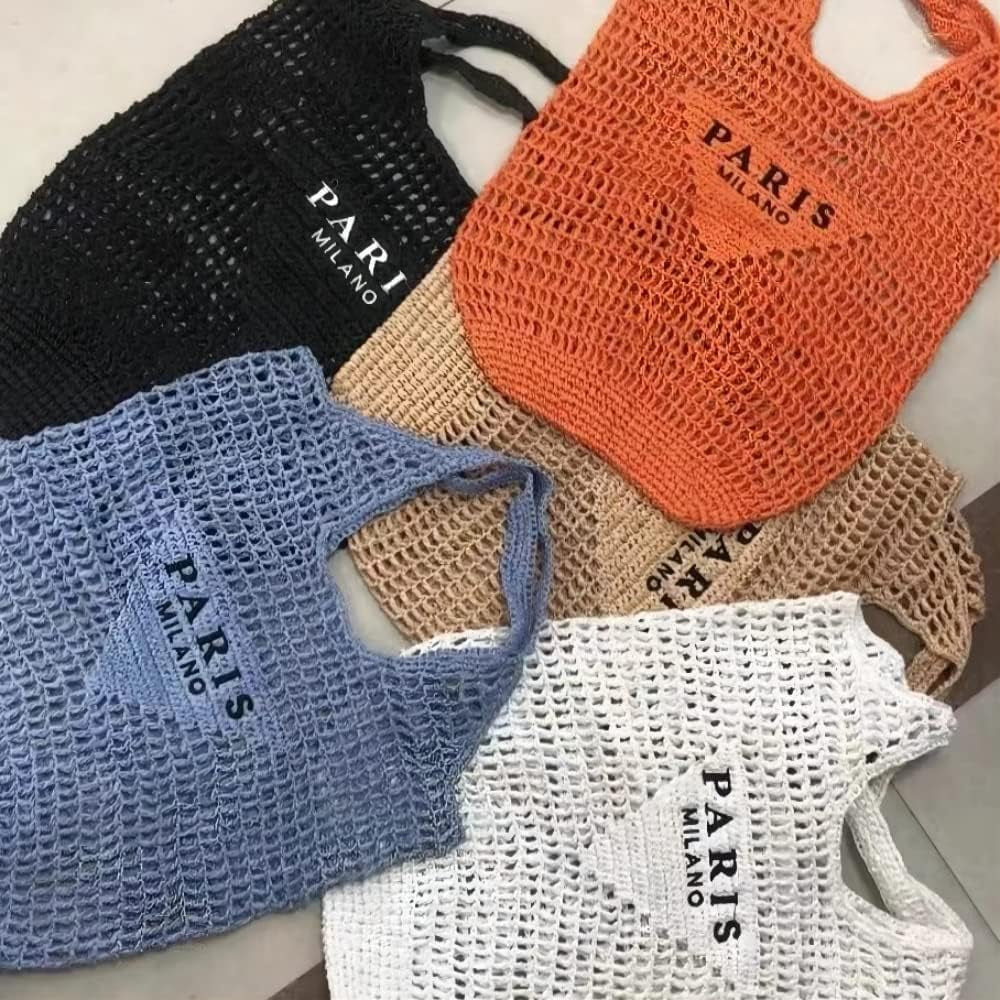 New Woven Bag Straw Mesh Tote Bag, Beach