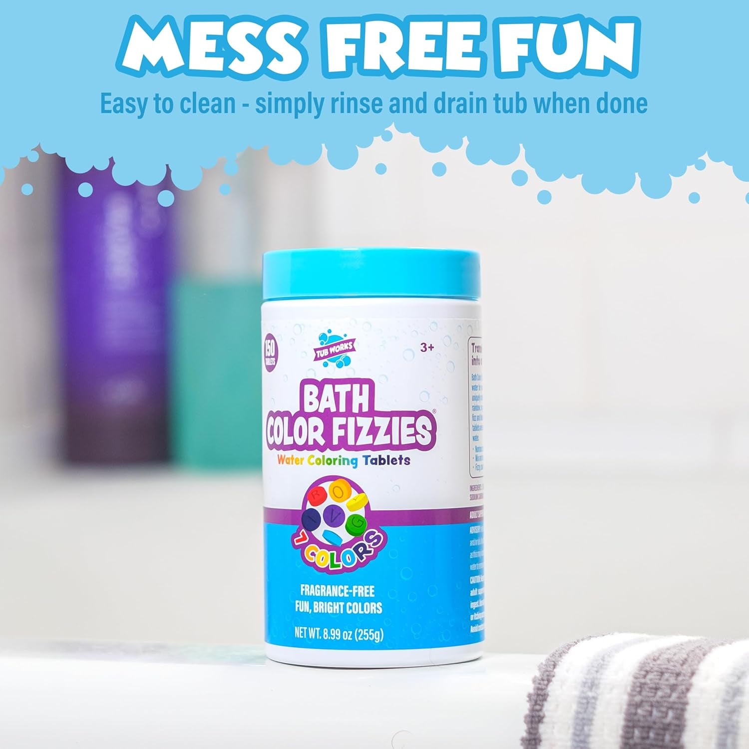 ® Bath Color Fizzies, 150 Count Nontoxic