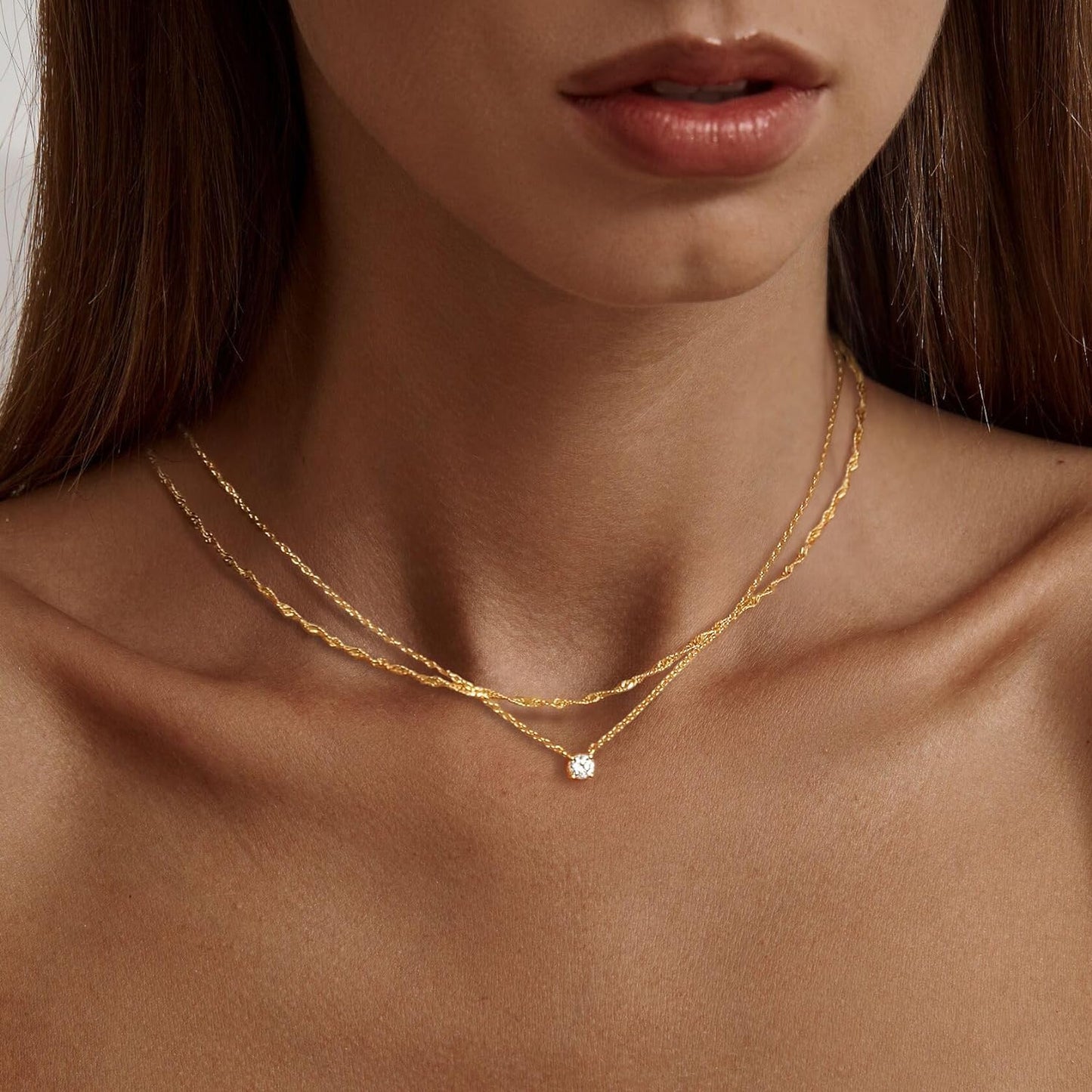Dainty 14K Gold Plated/Silver Cubic