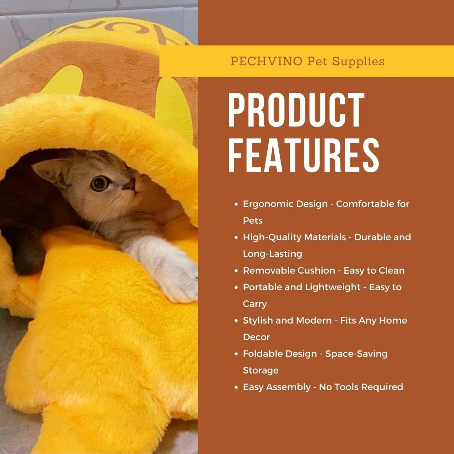 Honey Pot Cat Bed Comfortable  Foam