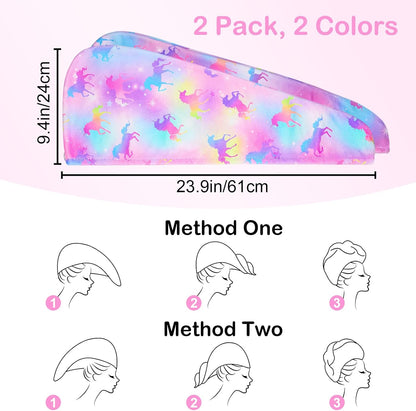 Microfiber Hair Towel Wrap for Kids