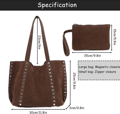 Suede Bag Mini Trendy Faux Suede 