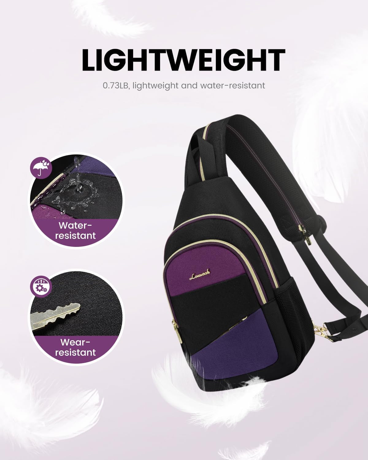 Sling Bag for Women, Sling Backpack 