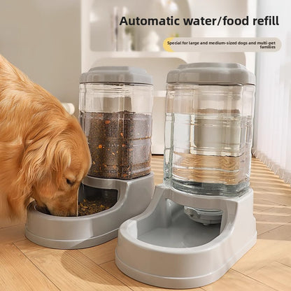Automatic feeding device for cat and dog food