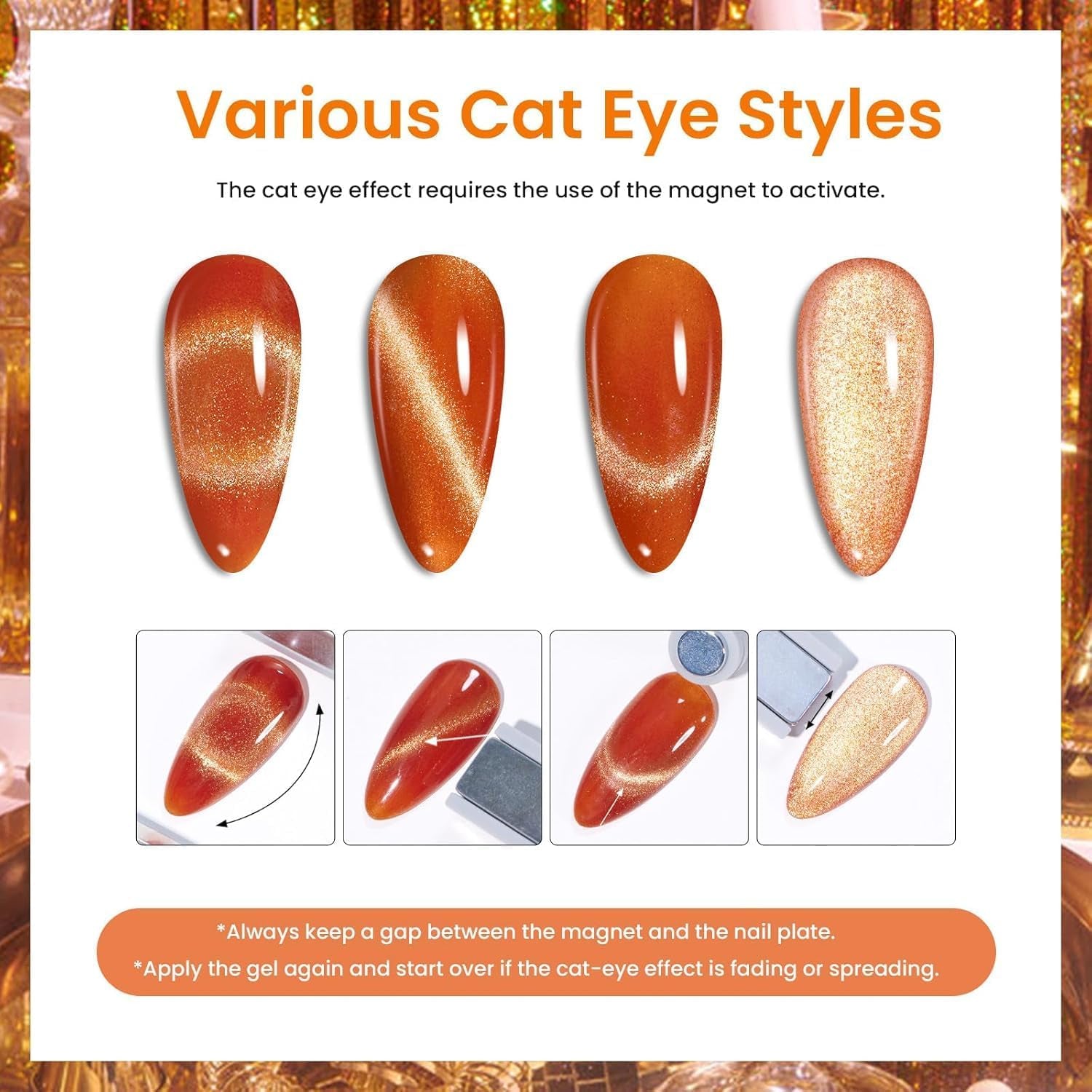 Beetles Cat Eye Gel Nail Polish Set 
