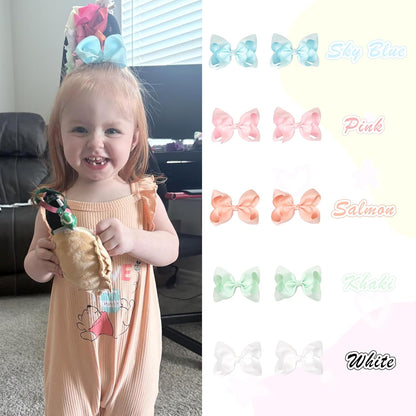 40PCS 4.5 Inch Hair Bows for Girls 