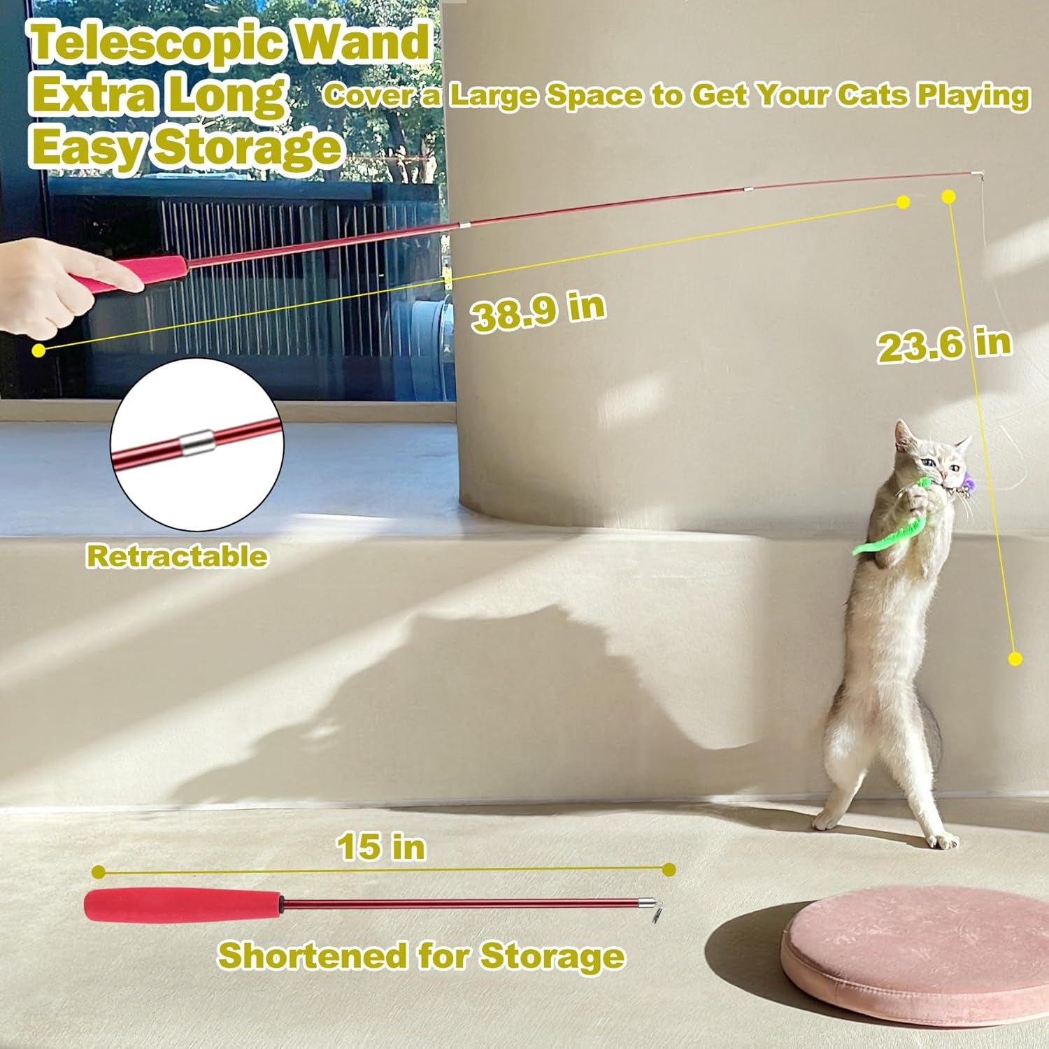 Cat Toys for Indoor Cats, Interactive 