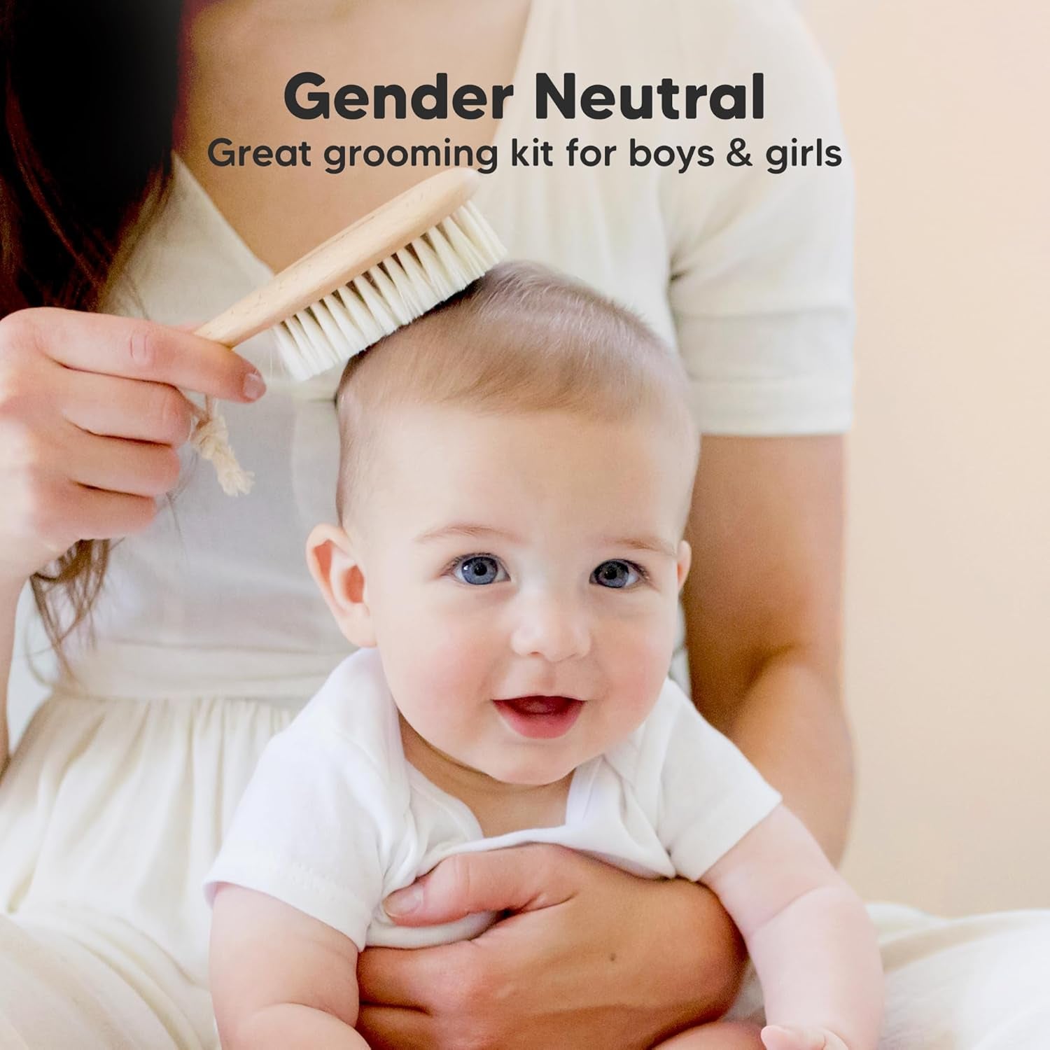 Wooden Baby Hair Brush for Toddler Girls