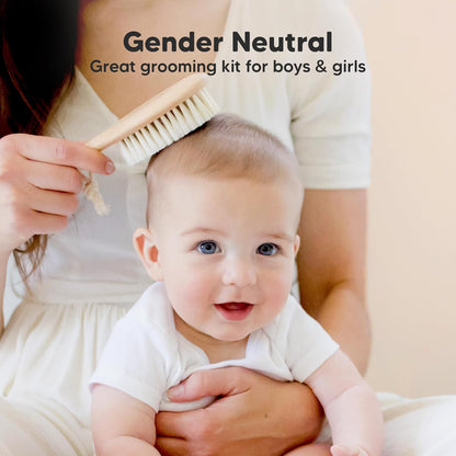 Wooden Baby Hair Brush for Toddler Girls