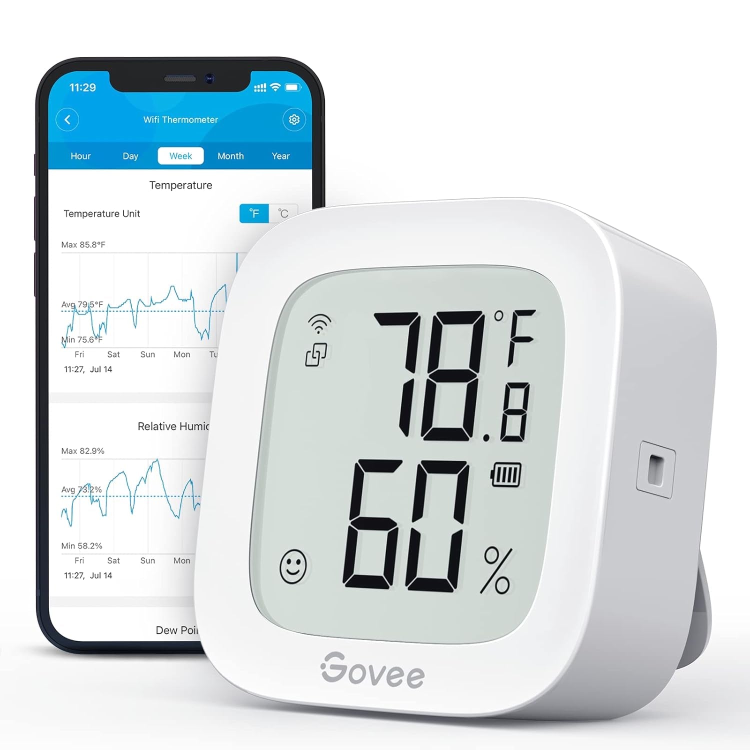 Wifi Thermometer Hygrometer H5103,indoor