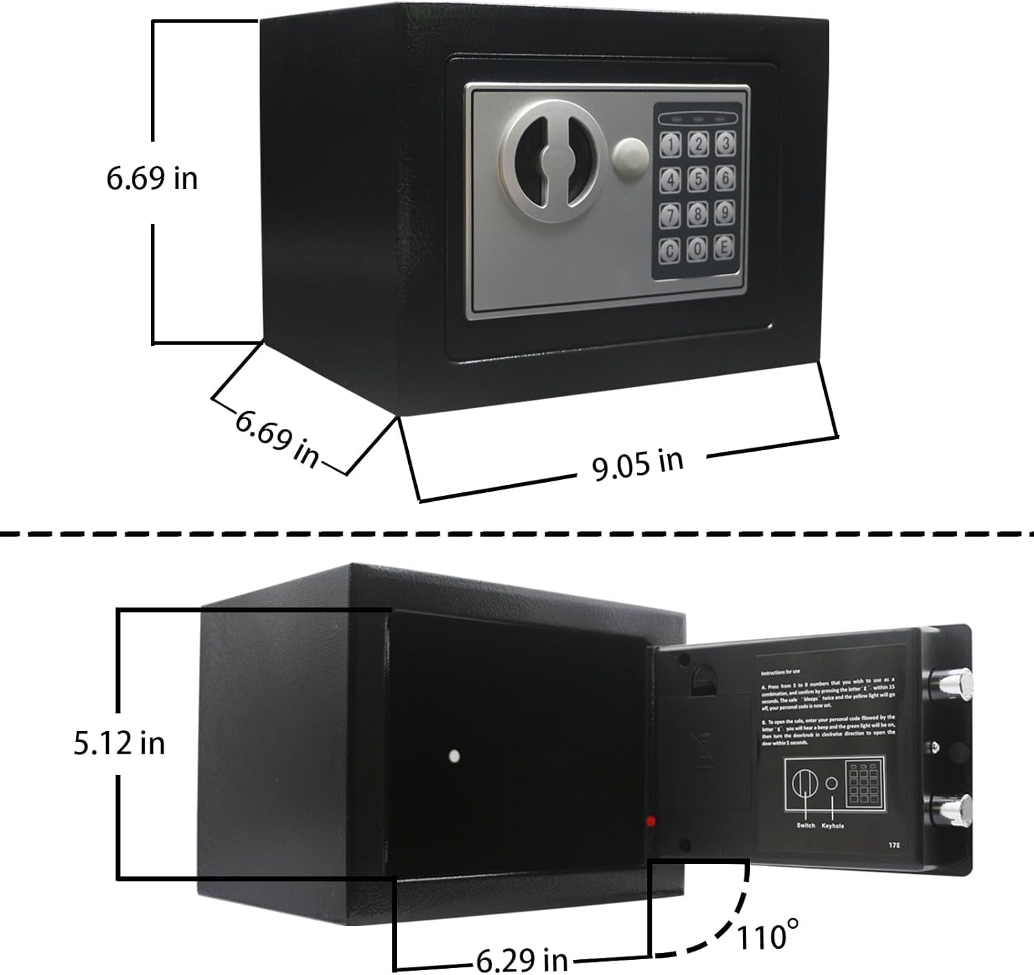 Electronic Deluxe Digital Security Safe 