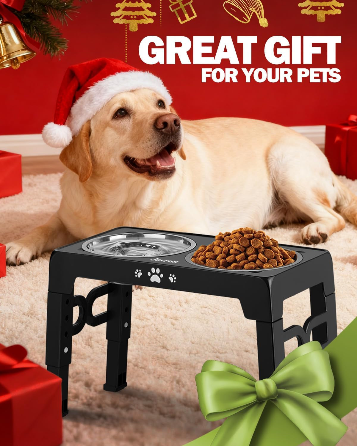 Elevated Dog Bowls for Medium Large Size