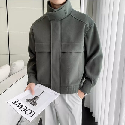 Short woolen thick coat top