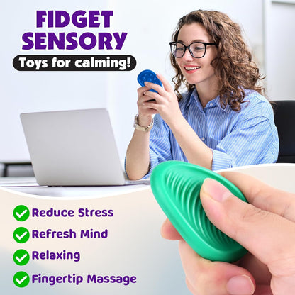 Fidget Toys Adults Sensory Stone: 6 Pack