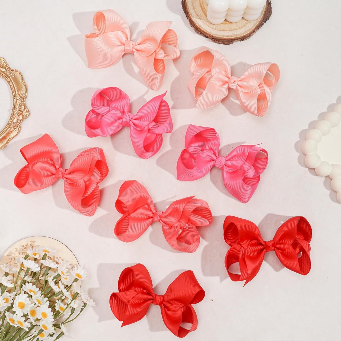40PCS 4.5 Inch Hair Bows for Girls 