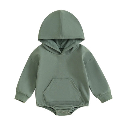 Baby Hooded Jumpsuit Soft Cotton Romper