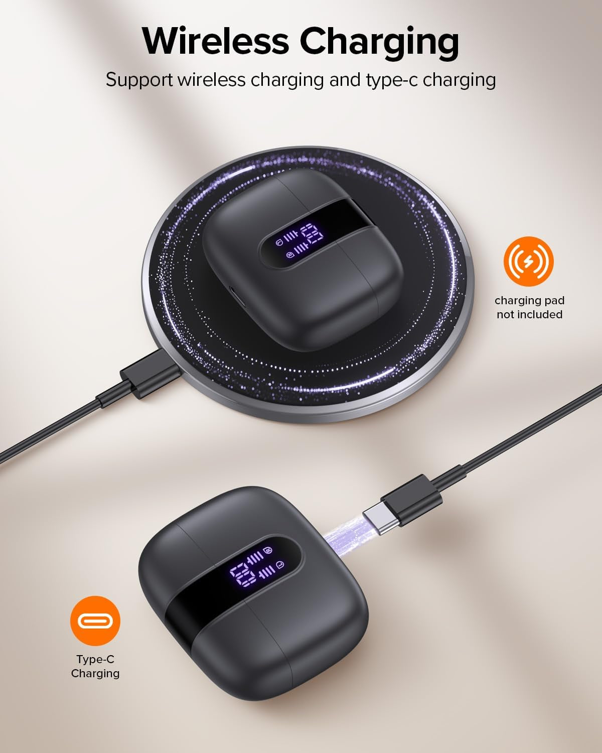 Bluetooth Headphones True Wireless 