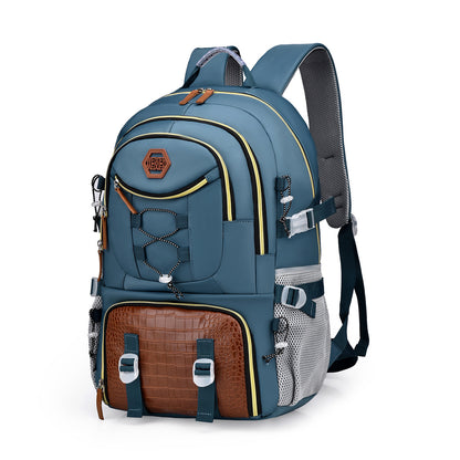 Oxford Cloth Backpack with Laptop Compartment