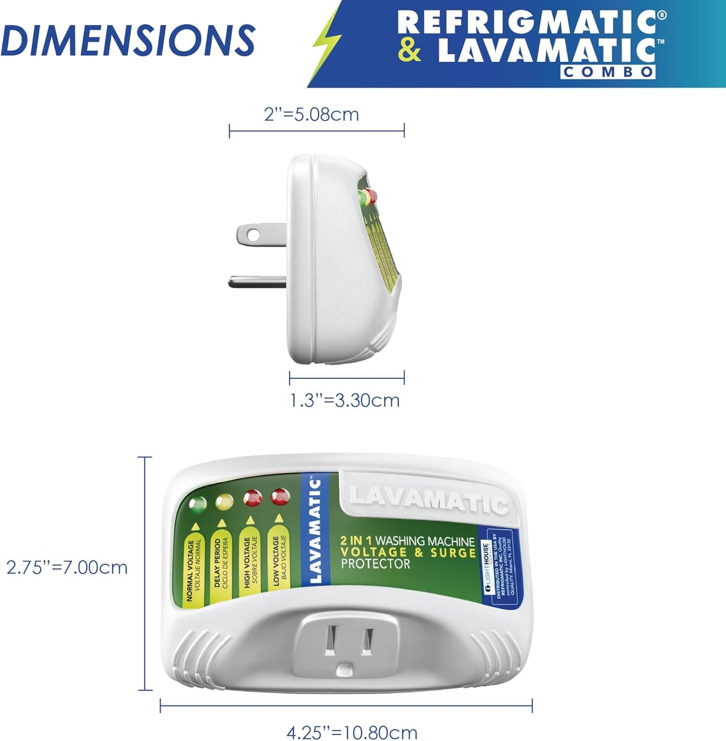 Two Electronic Voltage & Surge Protector