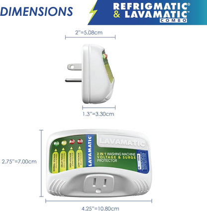 Two Electronic Voltage & Surge Protector