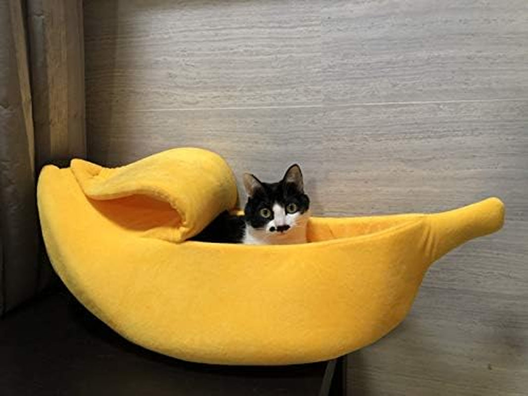 · Cute Banana Cat Bed House Large Size