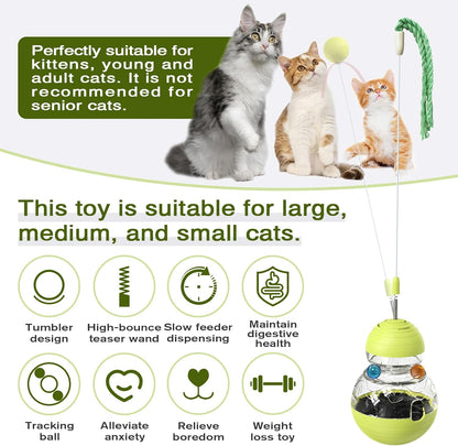 Cat Toy for Indoor Cats Wobble Treat 