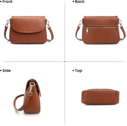 Genuine Leather Saddle Crossbody Bags 
