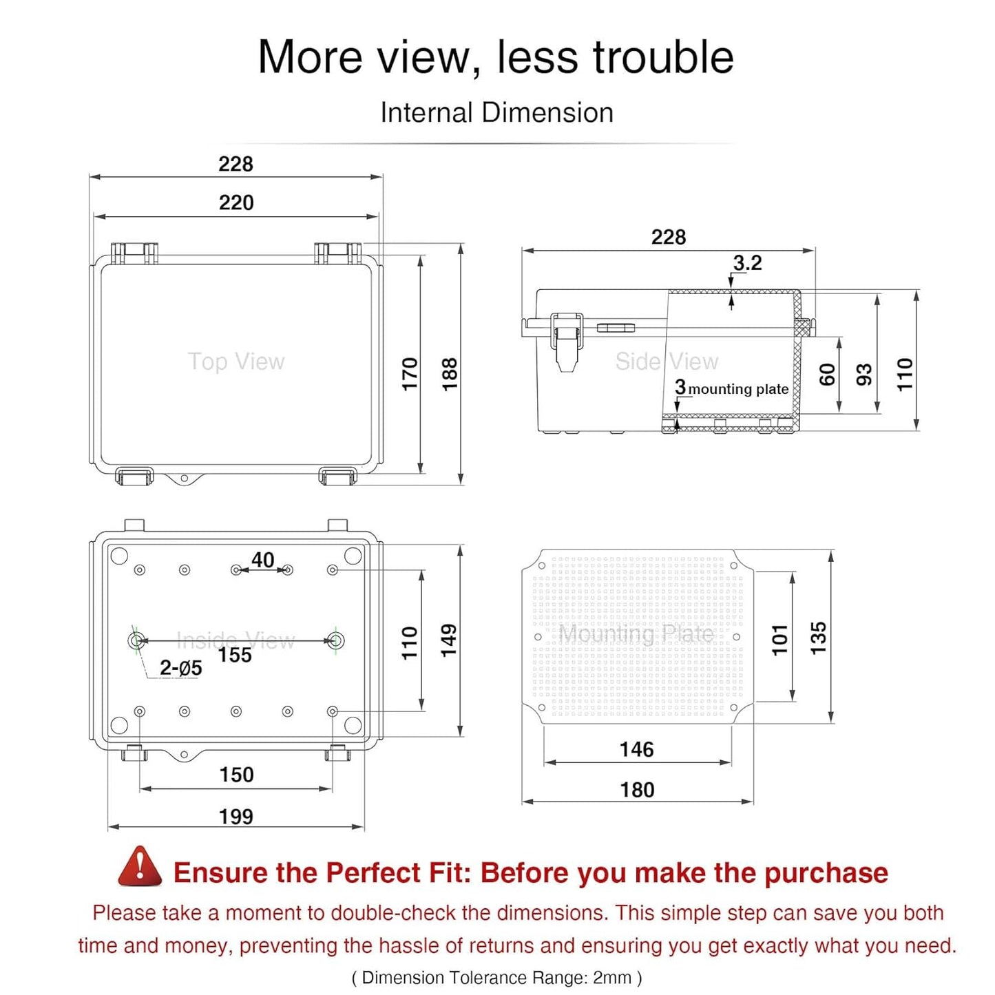 Waterproof Junction Box IP67 Outdoor