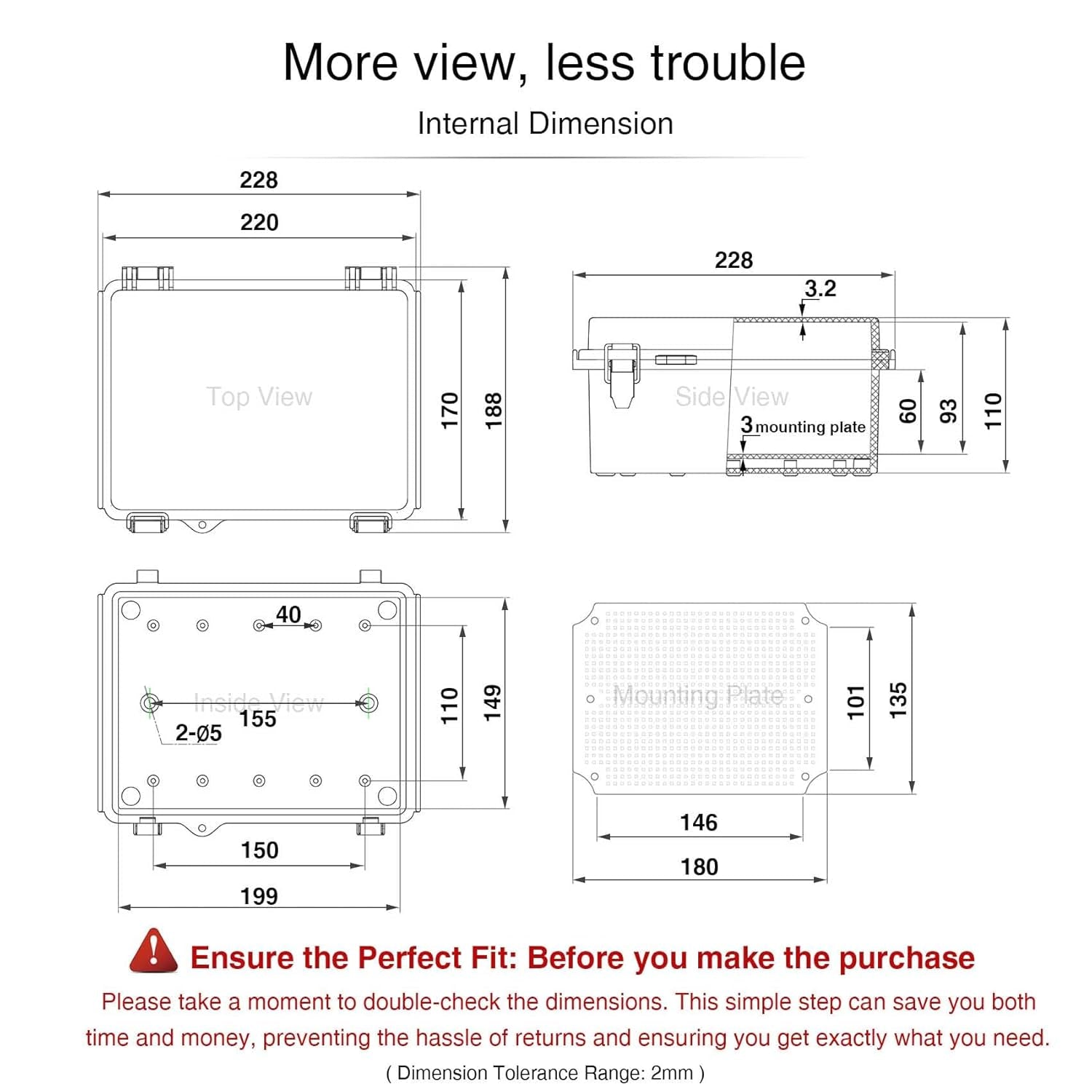 Waterproof Junction Box IP67 Outdoor