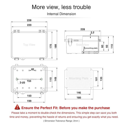 Waterproof Junction Box IP67 Outdoor