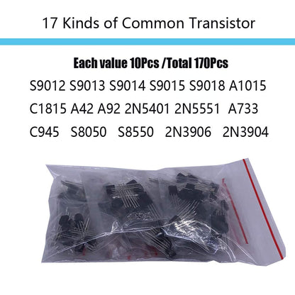 Electronic Component Kit Total 1390 Pcs