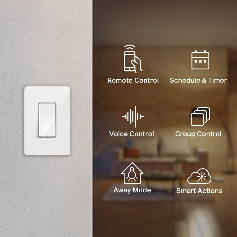 Light Switch HS200, Single Pole, Needs