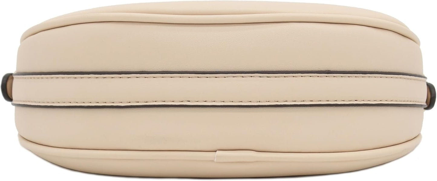 Small Crescent Smooth Faux Leather