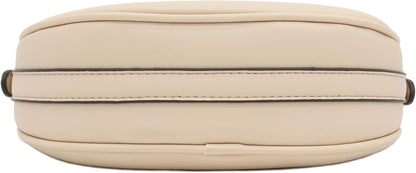 Small Crescent Smooth Faux Leather