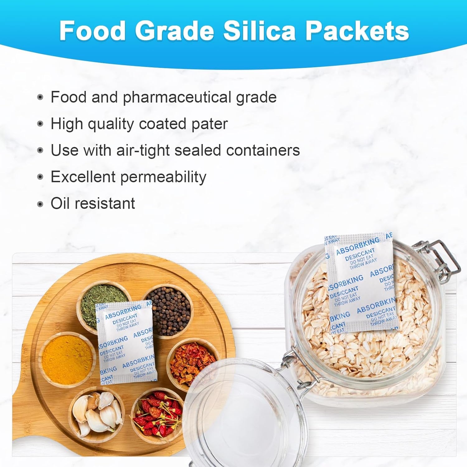 Desiccant Packs – 2 Gram 500 Packs