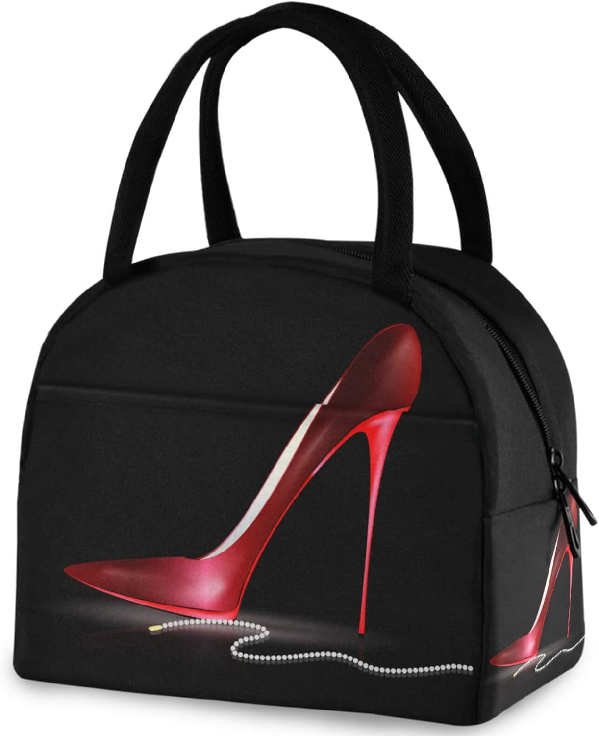 Trendy Red Ladys Shoe with Beads