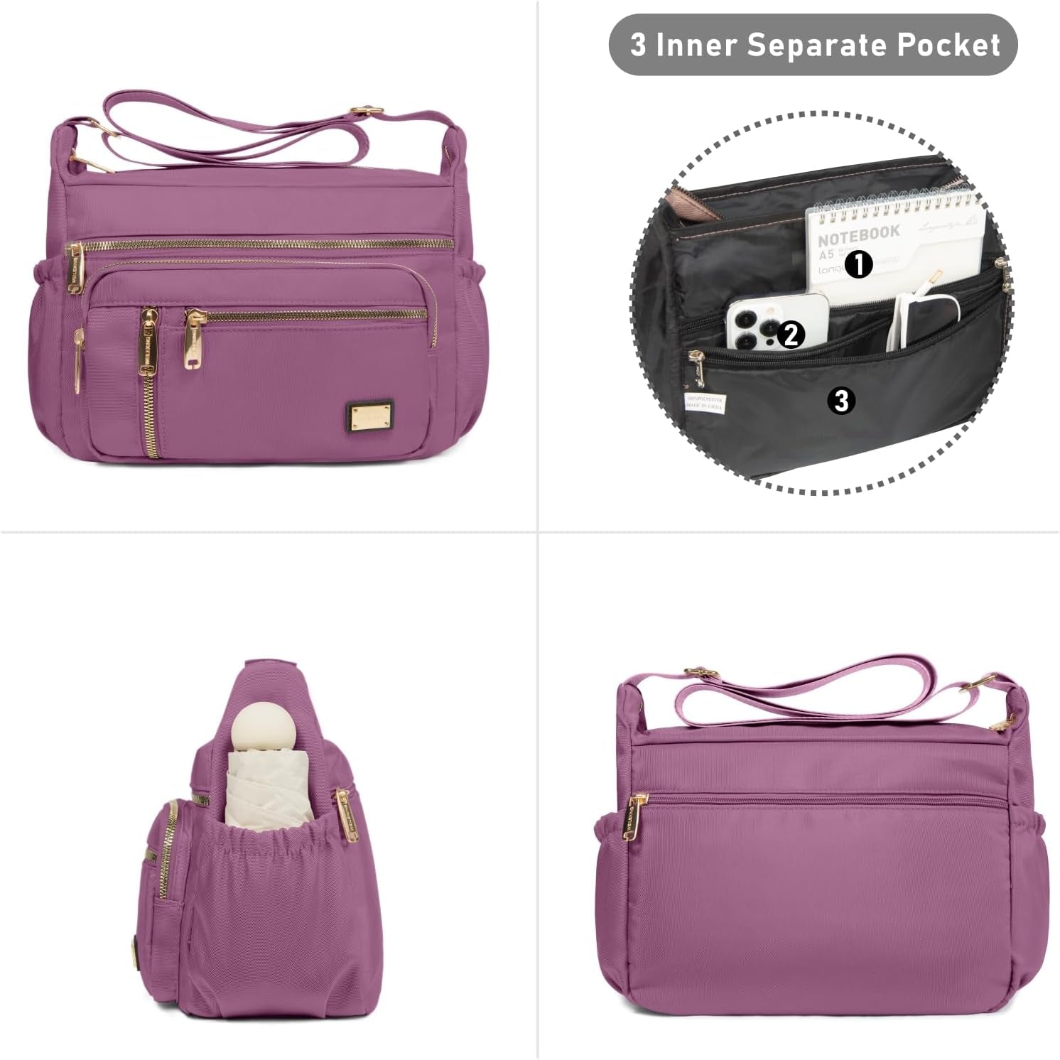 Crossbody Bag for Women, Shoulder Purse 