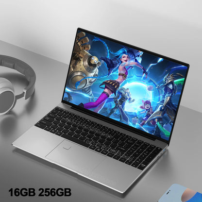 15.6" Portable Laptop, 32GB RAM, 2TB SSD, Windows 11, 4K, Backlit, Fingerprint, Intel N5095