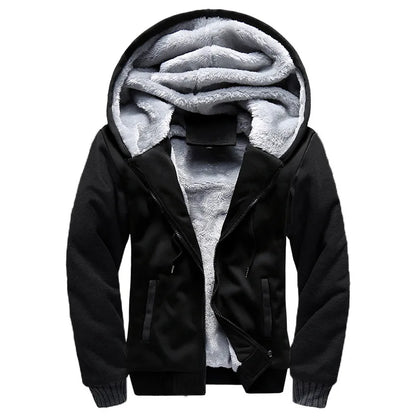 Men's Camouflage Fleece Jacket – Thick, Warm & Stylish Winter Coat