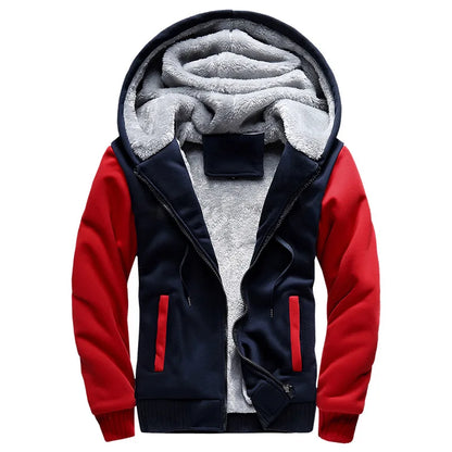 Men's Camouflage Fleece Jacket – Thick, Warm & Stylish Winter Coat