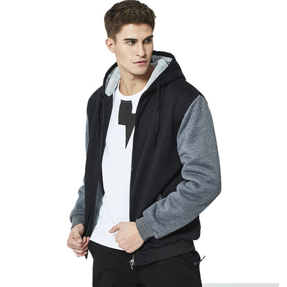 Men's Camouflage Fleece Jacket – Thick, Warm & Stylish Winter Coat